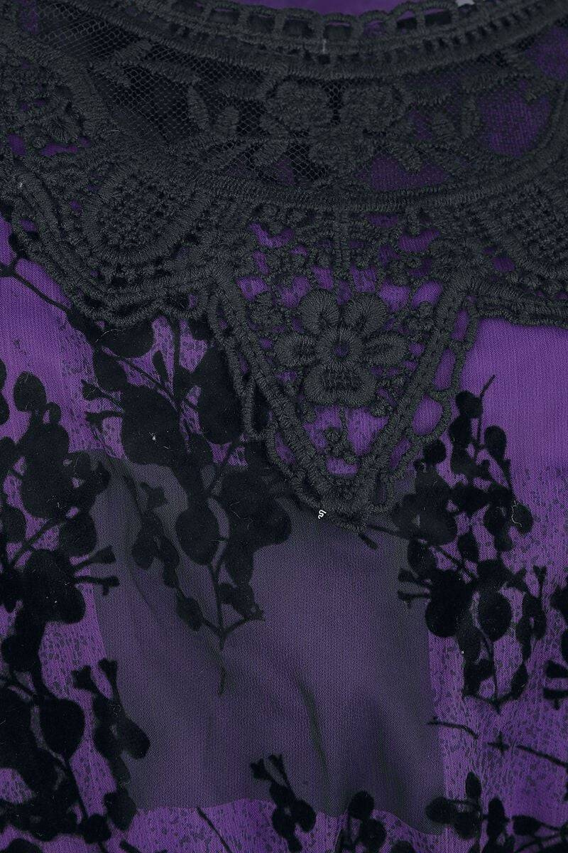 EMP "Ilsa Dress" Kurzes Kleid schwarz/lila von Innocent Cyber Monday