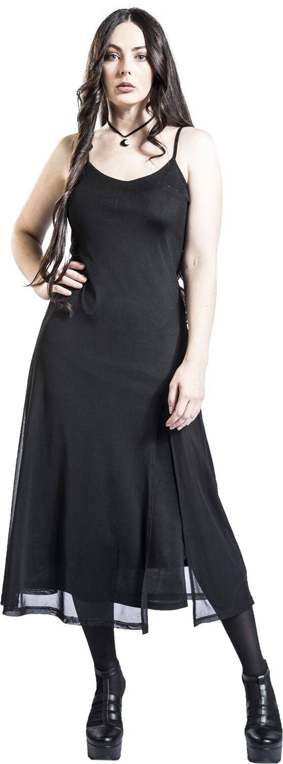 EMP "Araxiel Mesh Dress" Langes Kleid schwarz von Banned Alternative Muttertagsangebot