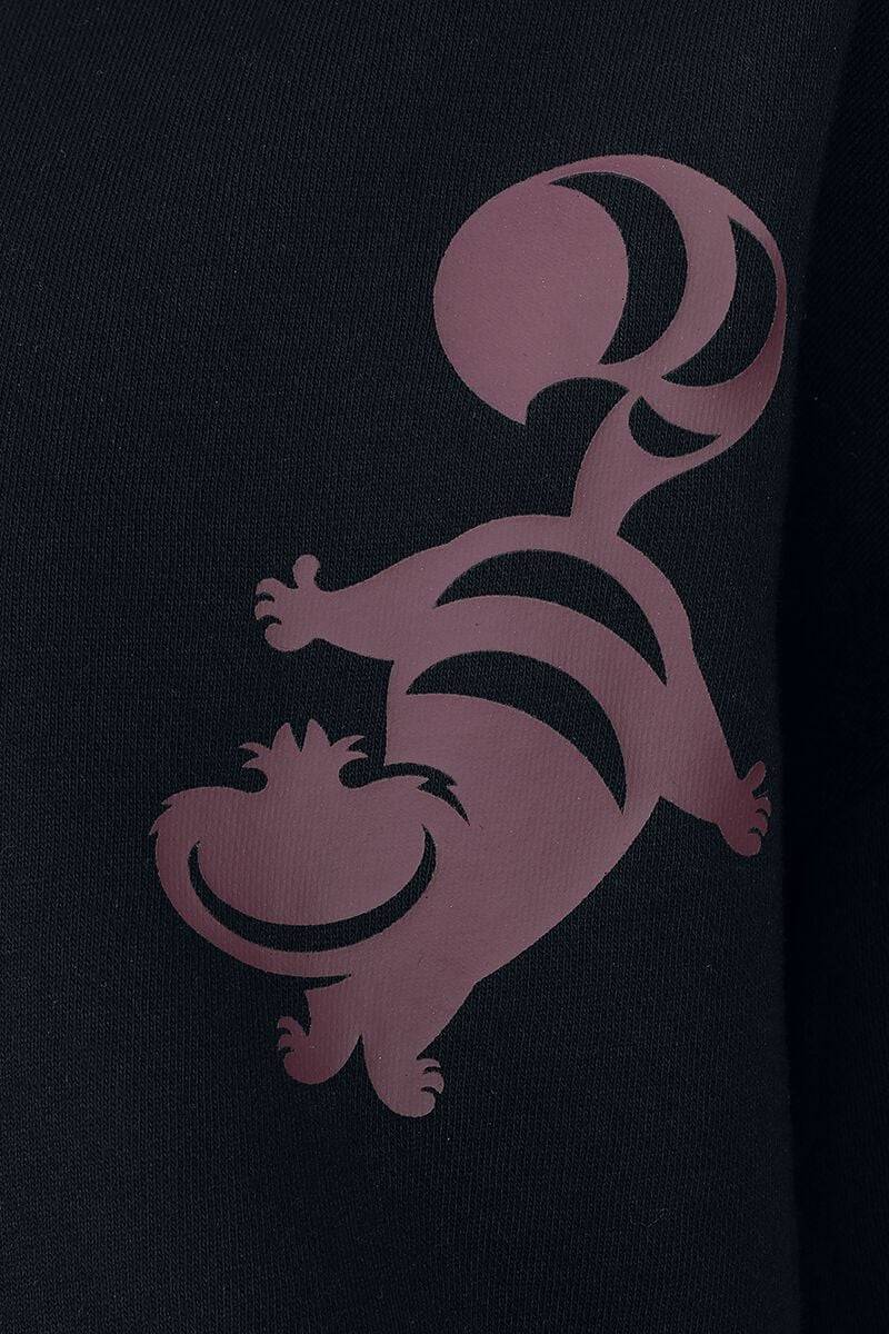 EMP "Everyone here is Mad" Kapuzenpullover schwarz/lila von Alice im Wunderland Top Angebot