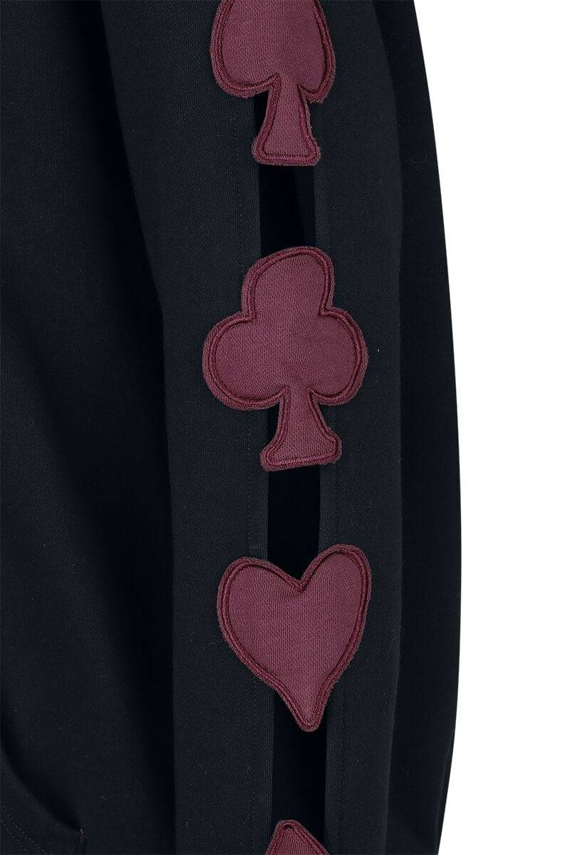EMP "Everyone here is Mad" Kapuzenpullover schwarz/lila von Alice im Wunderland Top Angebot