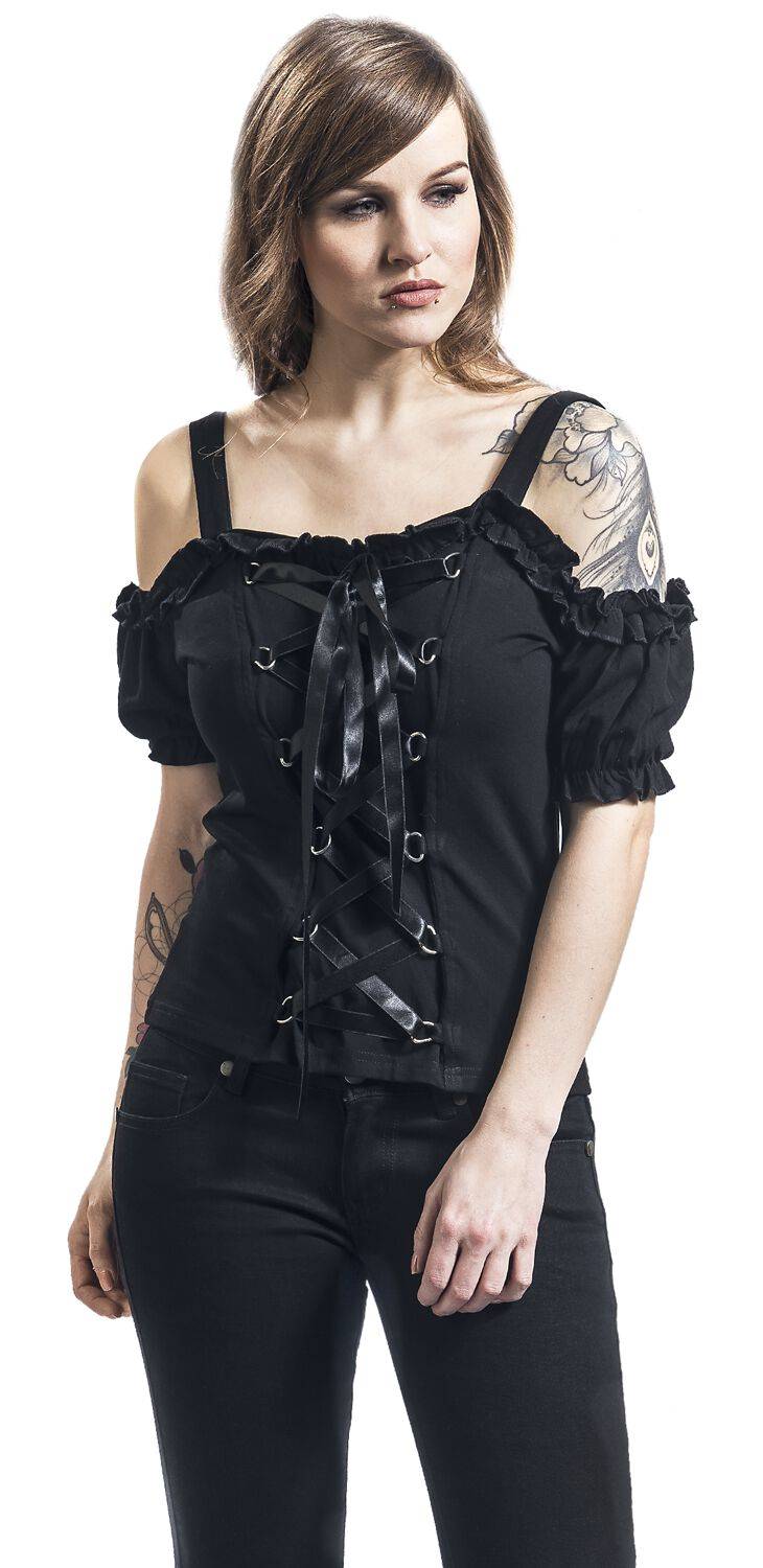 EMP T-Shirt schwarz von Gothicana by EMP Online Outlet