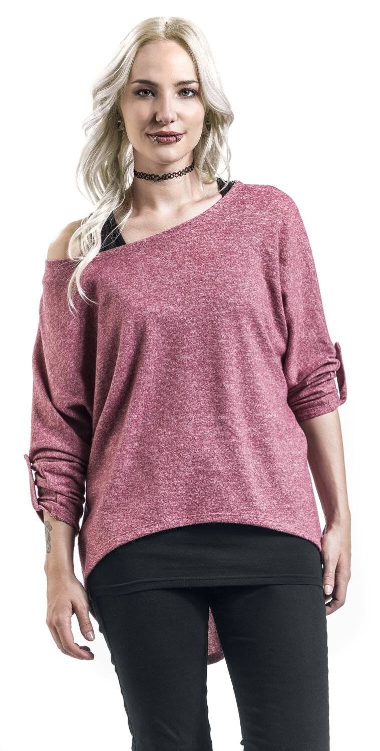 EMP Langarmshirt bordeaux/schwarz von RED by EMP Zeitlich begrenztes Angebot