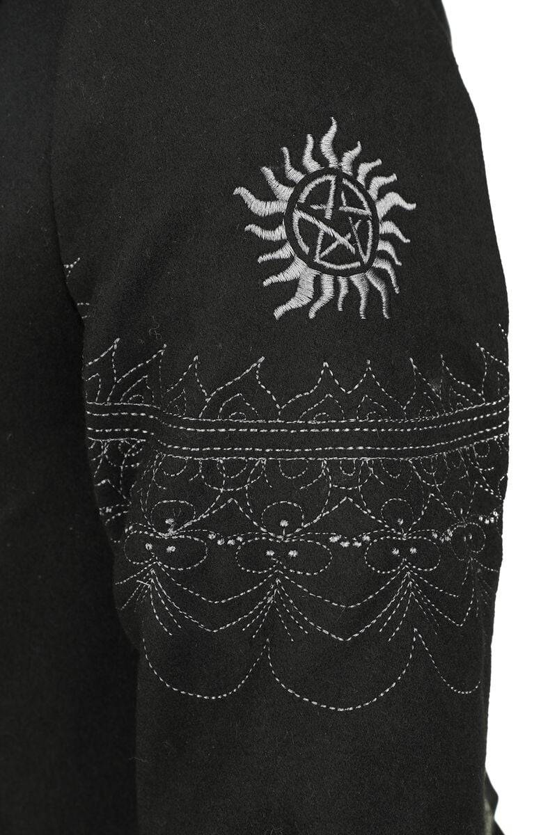 EMP "Devil's Trap" Wintermantel schwarz von Supernatural Blitzangebot