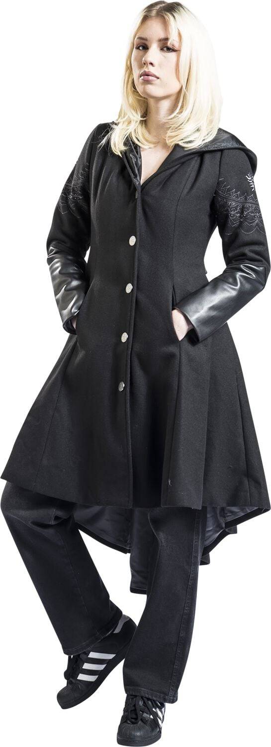 EMP "Devil's Trap" Wintermantel schwarz von Supernatural Blitzangebot