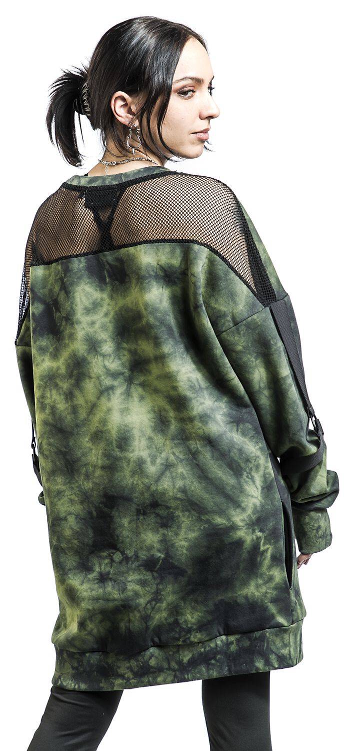 EMP "Kami Jumper" Sweatshirt schwarz/grün von Poizen Industries Sonderangebote