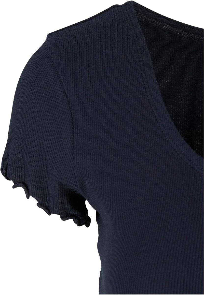 EMP "Ladies Rib Babylock Tee" T-Shirt schwarz von Urban Classics VIP-Rabatte