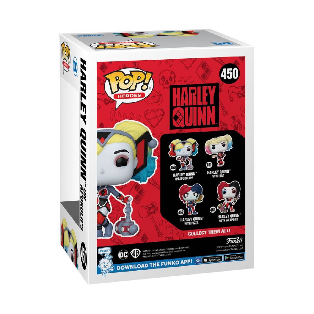 EMP "Harley on Apokolips Vinyl Figur 450" Funko Pop! von Harley Quinn Letzter Tag