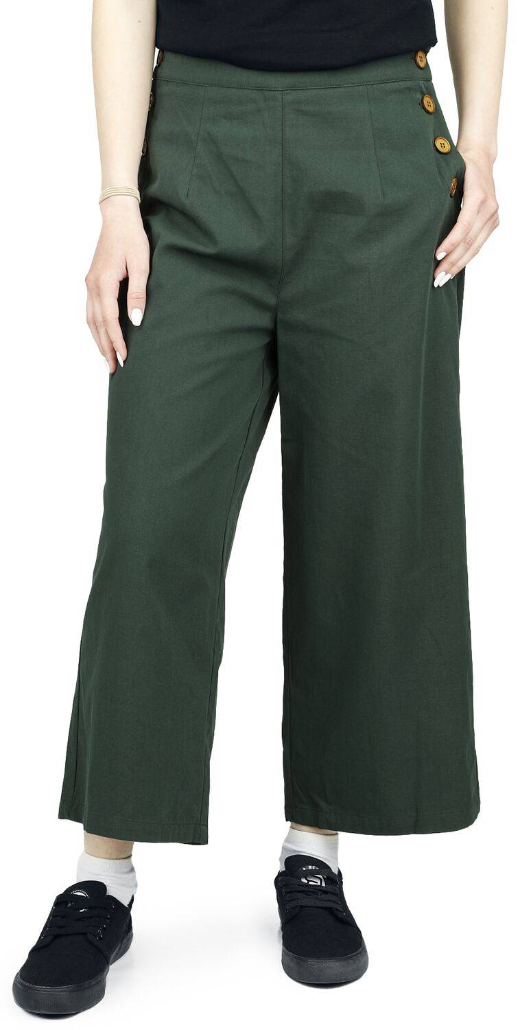 EMP "Pretty Perfect Trousers" Stoffhose grün von Banned Retro Discount Store für neue Produkte