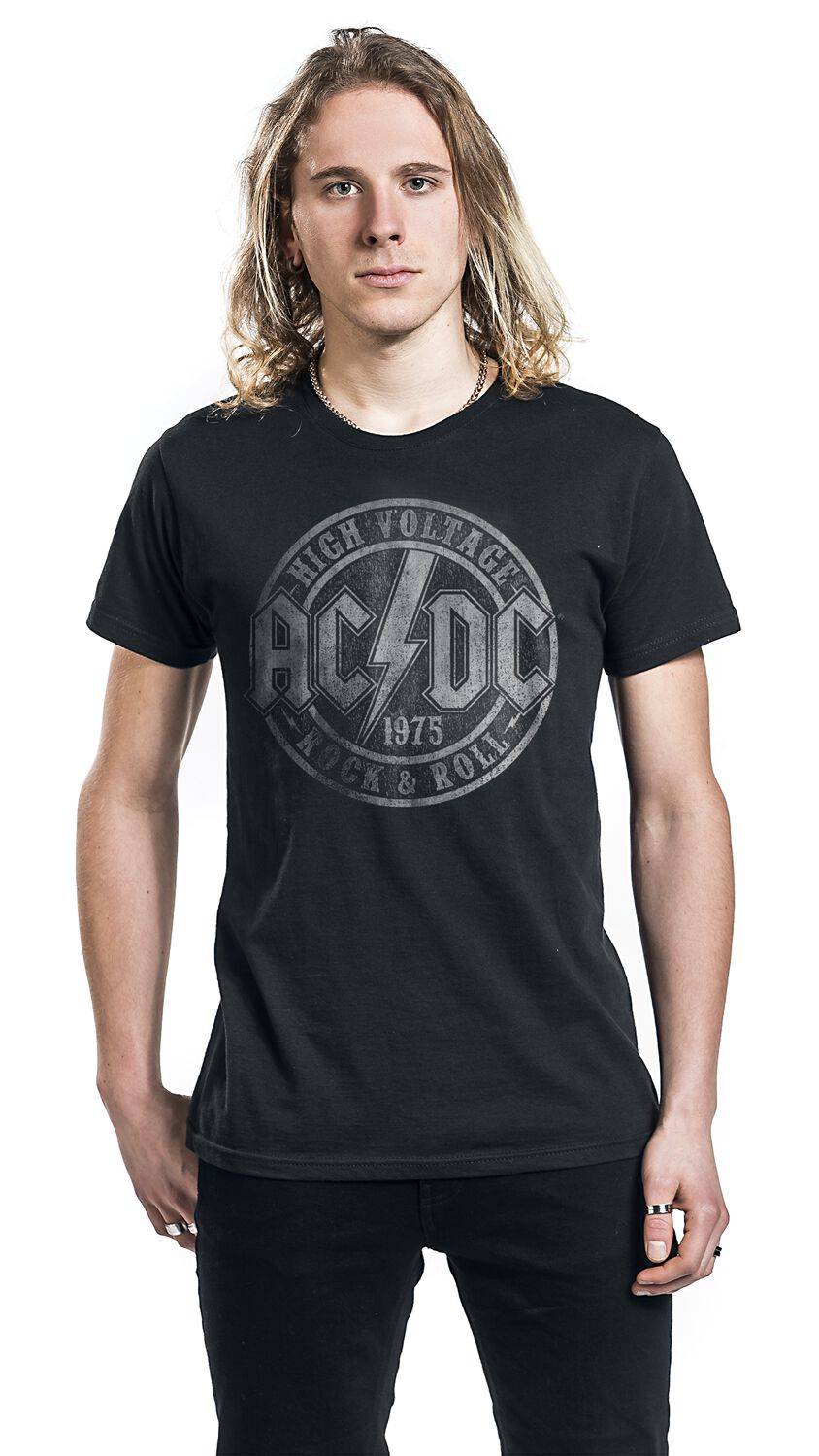 EMP "High Voltage 1975" T-Shirt schwarz von AC/DC Begrenzt auf 3 Tage