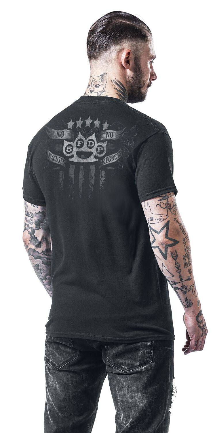 EMP "No Regrets" T-Shirt schwarz von Five Finger Death Punch Outlet
