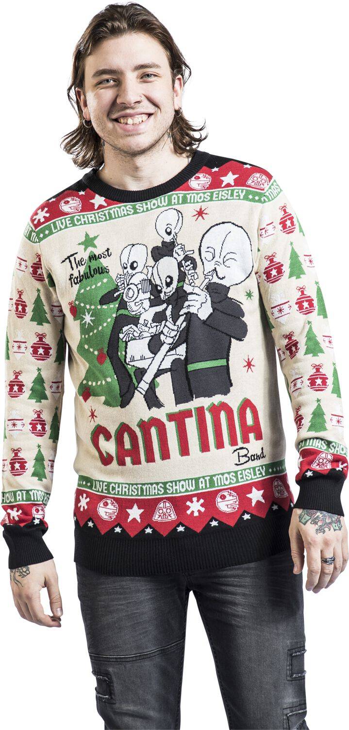 EMP "Cantina Band" Weihnachtspullover multicolor von Star Wars Zeitbegrenzte Promotion
