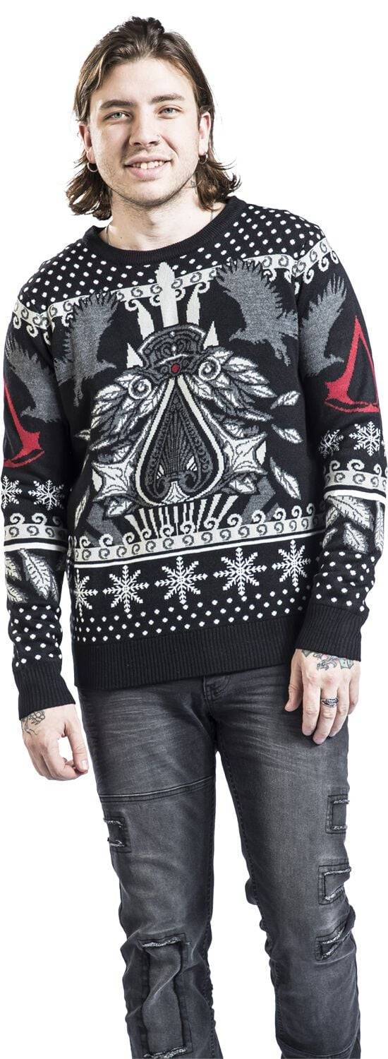 EMP "Emblem" Weihnachtspullover multicolor von Assassin's Creed Bis zu 60% Rabatt