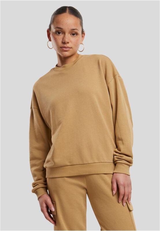 EMP "Ladies Oversized Light Terry Crewneck" Sweatshirt beige von Urban Classics Kostenloser Versand international