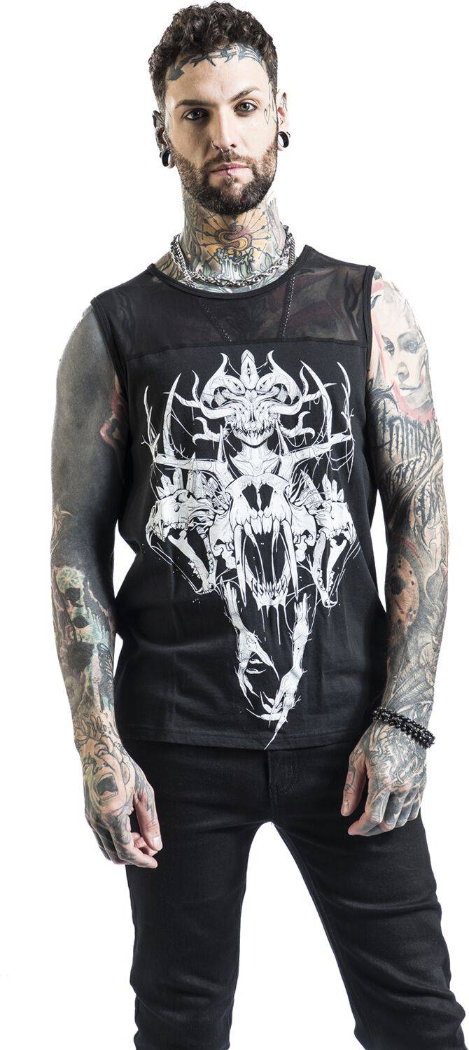 EMP Tank-Top schwarz von Gothicana by EMP Outlet