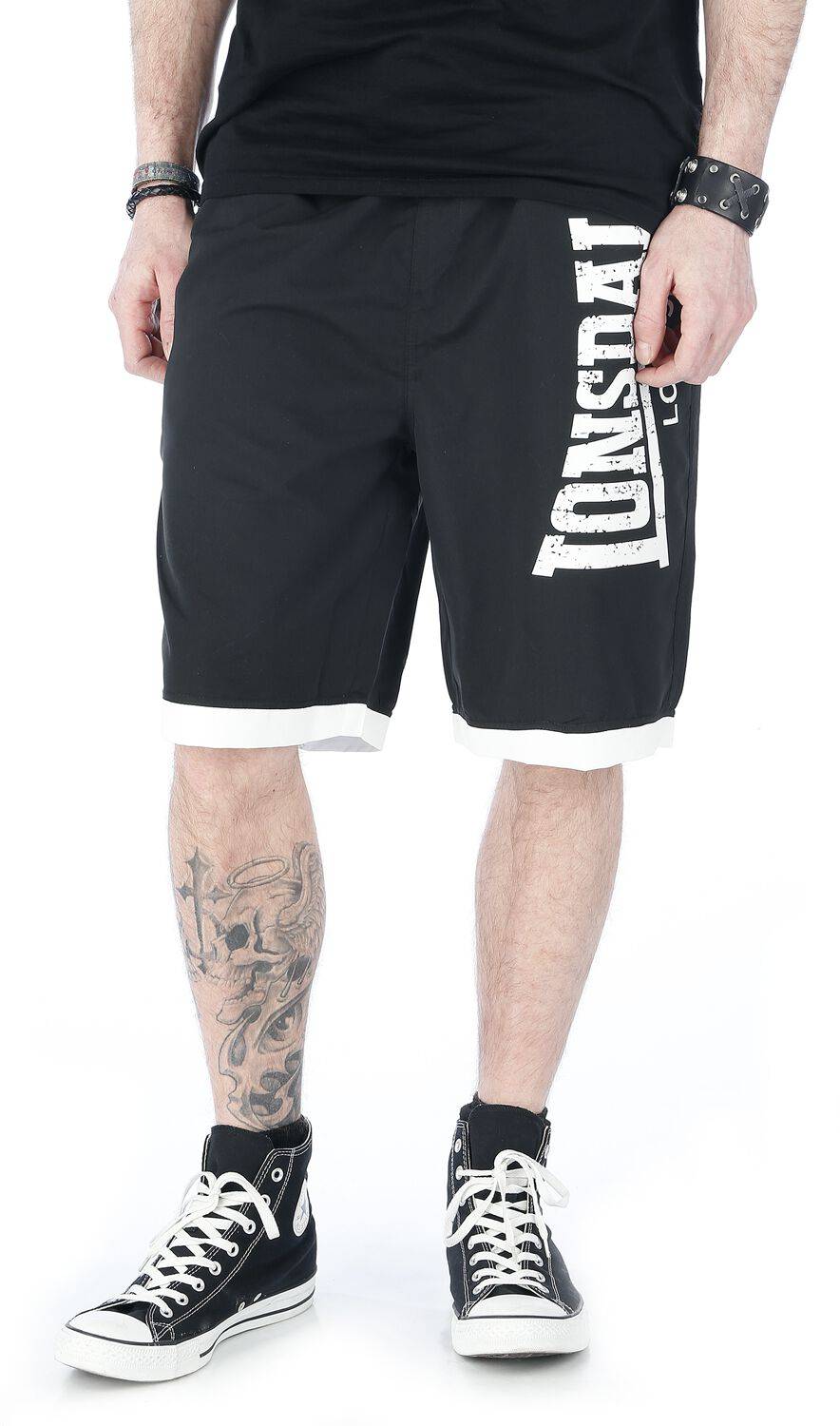 EMP "Clennel" Badeshort schwarz von Lonsdale London Fabrik Onlineshop