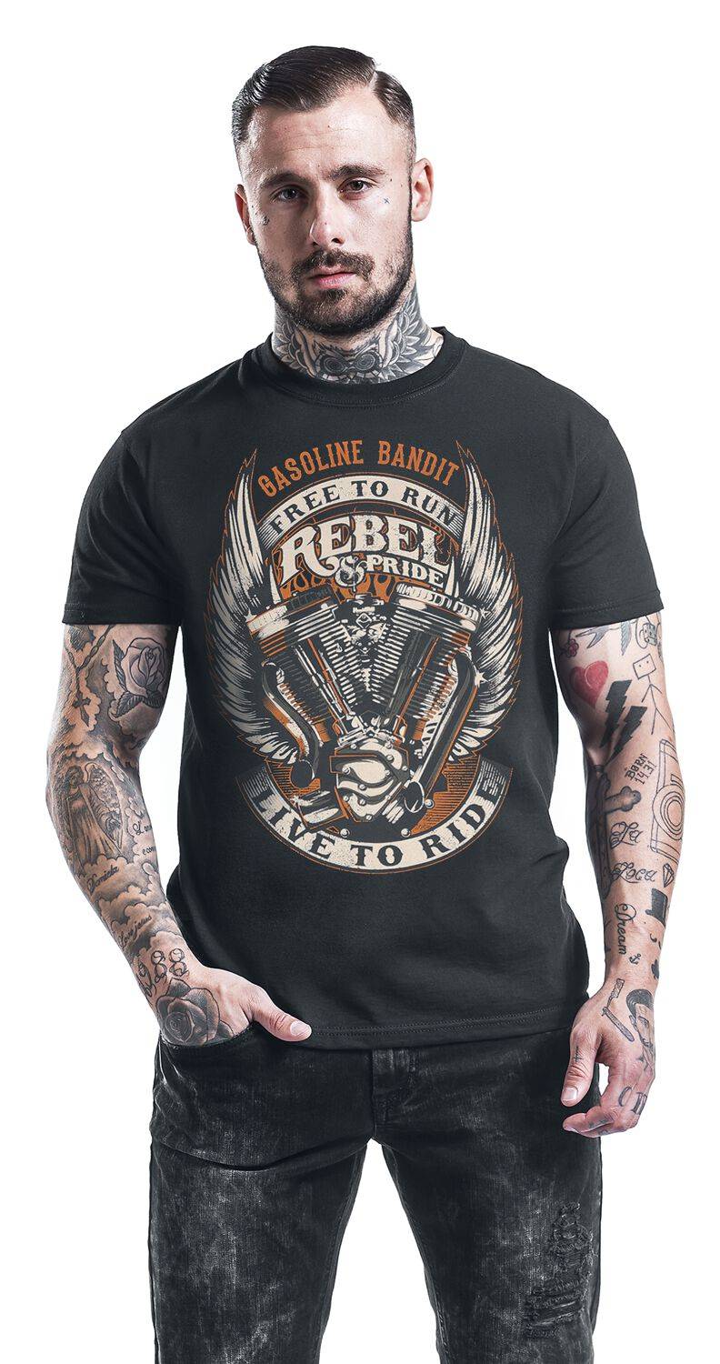 EMP "Rebel Pride" T-Shirt schwarz von Gasoline Bandit Versandkostenfrei