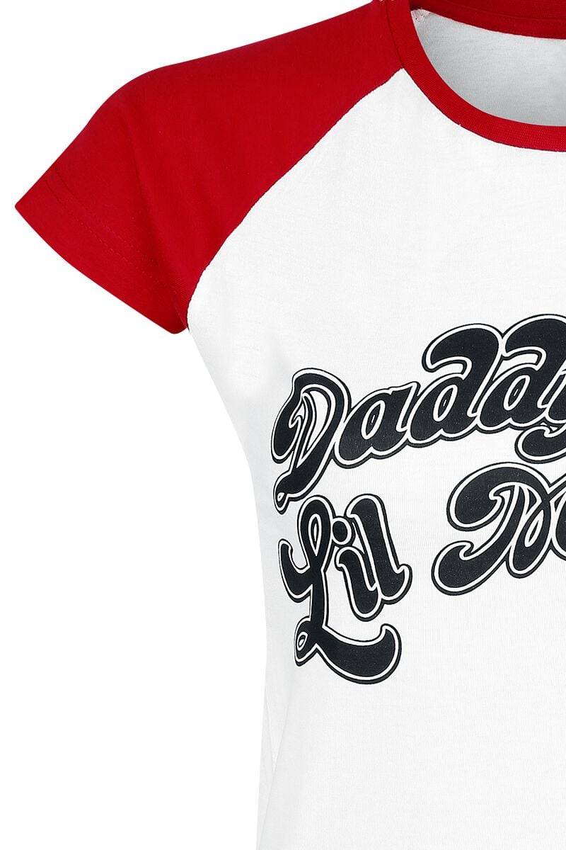 EMP "Daddy's Lil' Monster" T-Shirt weiß/rot von Suicide Squad Cyber Monday