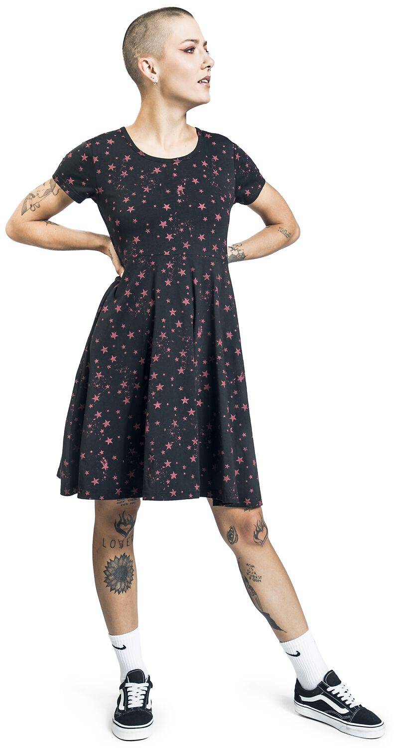 EMP Kurzes Kleid schwarz/rot von RED by EMP Osterangebot