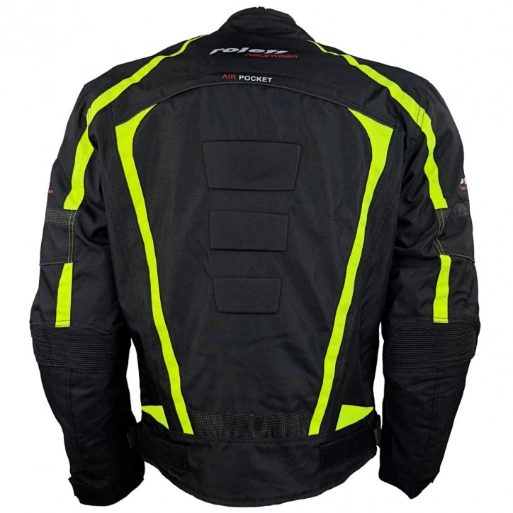 Roleff RO548 - kurze Motorradjacke in Neongelb mit Klimamembrane & Belüftung Nur für heute