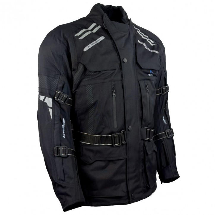 Roleff RO774 - Motorradjacke in Schwarz 50% Rabatt mit kostenlosem Versand