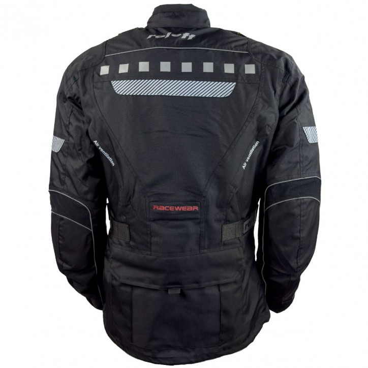 Roleff RO773 - Motorradjacke mit abnehmbarer Neon-Weste Clearance-Verkauf