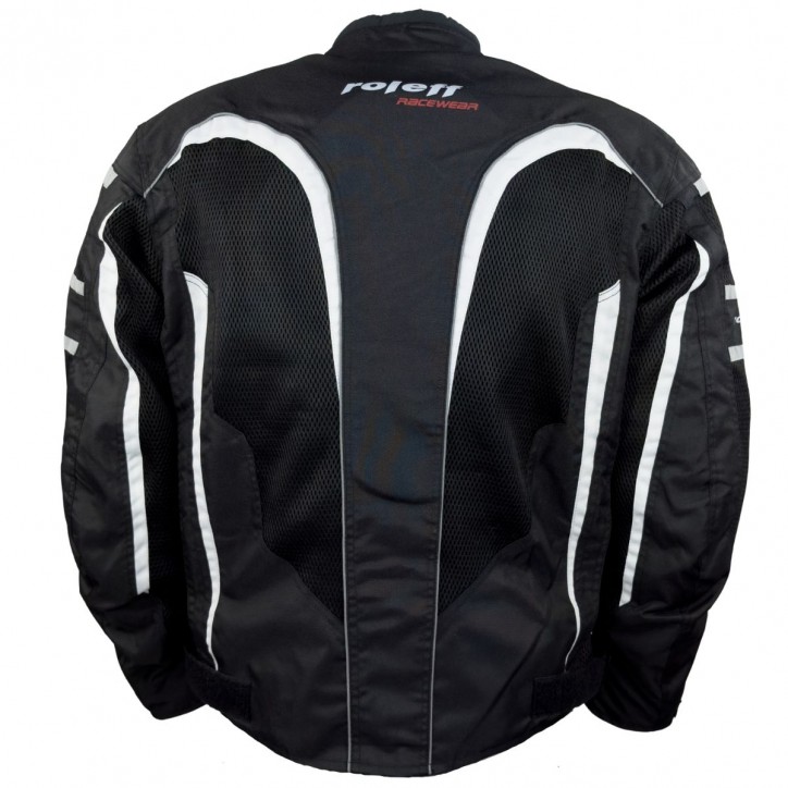 Roleff RO607 - Leichte Motorrad Sommerjacke mit großen Meshgewebeflächen Kostenloser Versand international