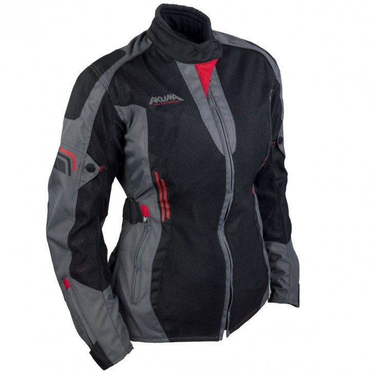 Roleff Akuma Sommer Damen Textiljacke 1.0 schwarz/anthrazit/rot 2025
