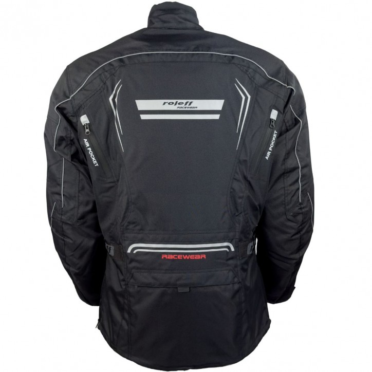 Roleff RO15111 - Motorradjacke in Schwarz Günstiger Verkauf