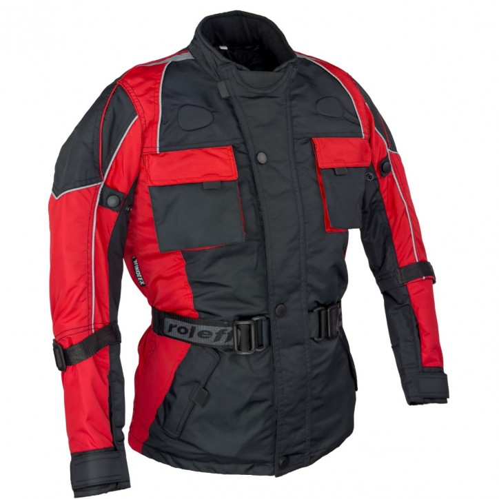 Roleff RO432K Motorradjacke für Kinder, rot Günstig kaufen