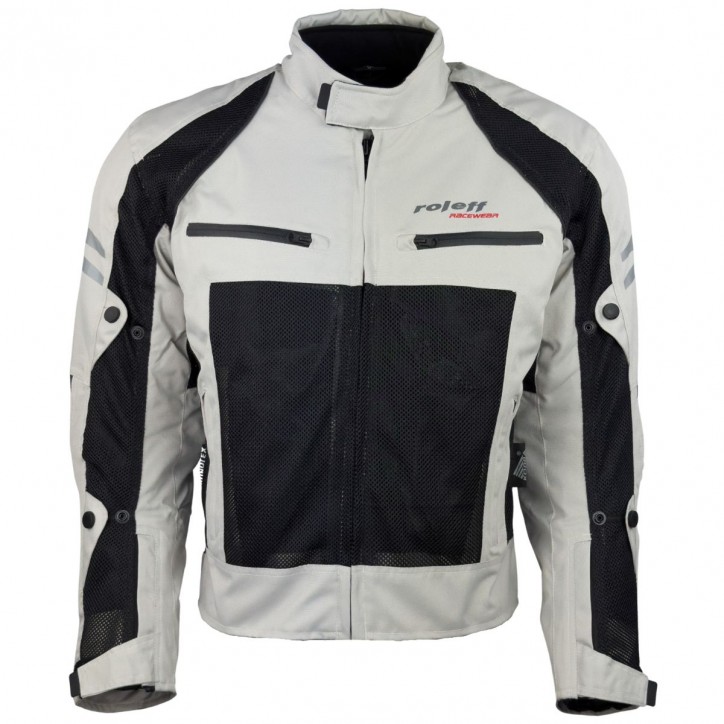 Roleff RO614 - Helle Mesh Motorradjacke mit Klimamembrane: Perfekt für Sommertouren Begrenztes Angebot