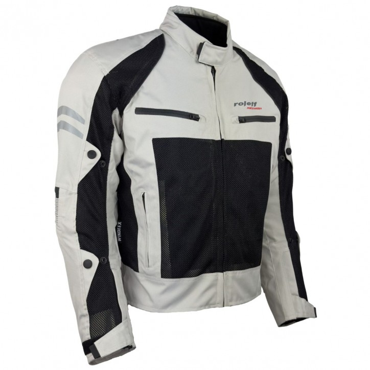 Roleff RO614 - Helle Mesh Motorradjacke mit Klimamembrane: Perfekt für Sommertouren Begrenztes Angebot