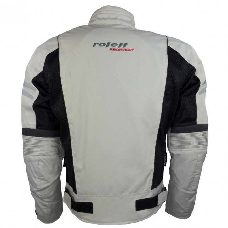 Roleff RO614 - Helle Mesh Motorradjacke mit Klimamembrane: Perfekt für Sommertouren Begrenztes Angebot