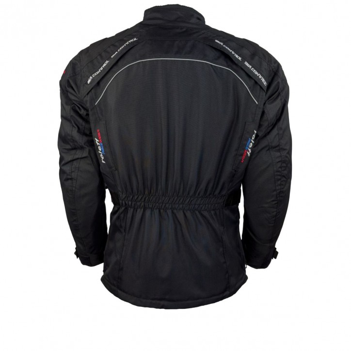 Roleff RO780 - Motorradjacke mit Wind-Tex® Klimamembrane - Belüftung - CE Protektoren - schwarz Osterangebot