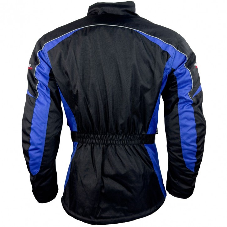 Roleff RO702 - Motorradjacke in Schwarz / Blau Valentinstagsangebot