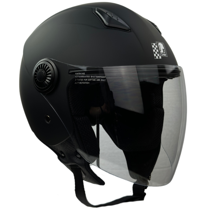 Roleff RR10801 - Römer Jethelm - Motorradhelm, mattschwarz Online Outlet