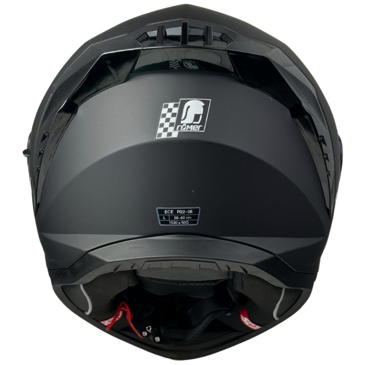 Roleff RR20170 - Römer Motorradhelm - Integralhelm mit Sonnenvisier, schwarzmatt Exklusive Angebote