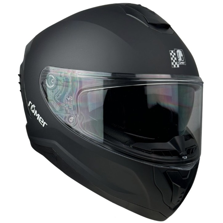 Roleff RR20170 - Römer Motorradhelm - Integralhelm mit Sonnenvisier, schwarzmatt Exklusive Angebote