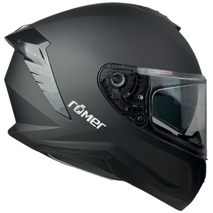 Roleff RR20170 - Römer Motorradhelm - Integralhelm mit Sonnenvisier, schwarzmatt Exklusive Angebote