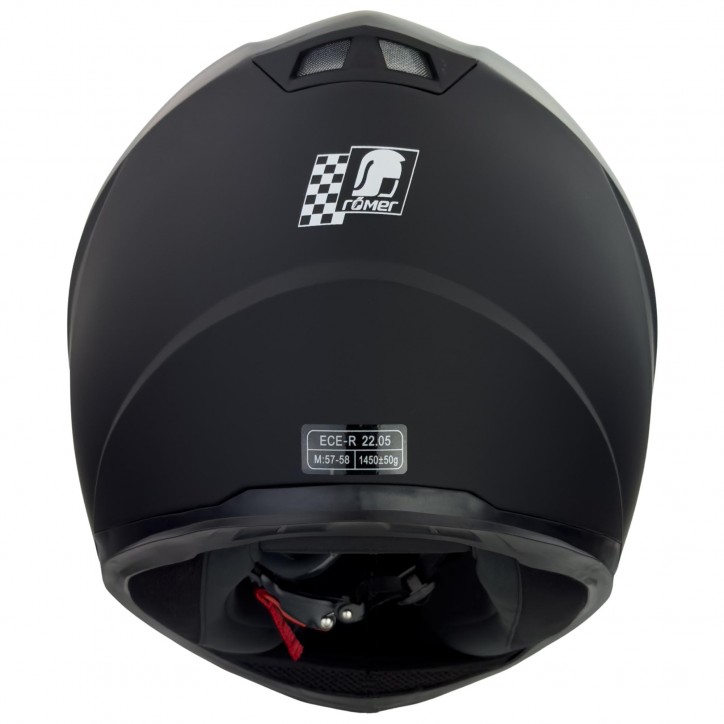 Roleff RO20040 - Motorradhelm mit Belüftung, matt schwarz Neuheiten