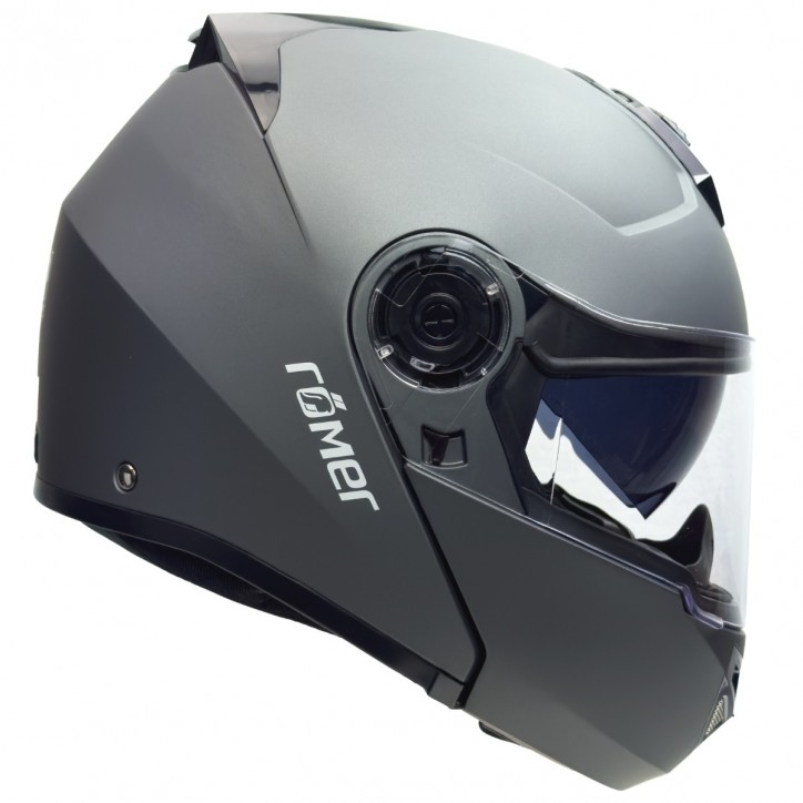 Roleff RO20056 - Klapphelm mit integriertem Sonnenvisier in Titanium Saisonale Angebote