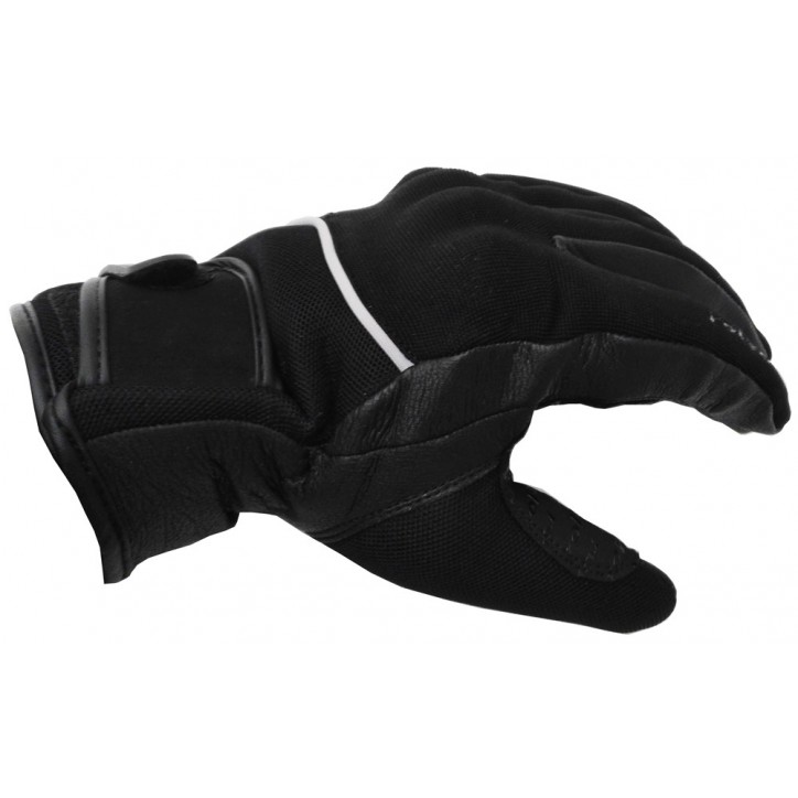 Roleff RO20 - Schwarze Leder/Textil Motorradhandschuhe Sonderangebote