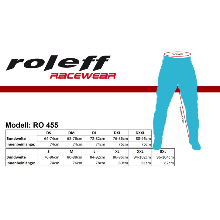 Roleff RO455D - Damen- Taslan Motorradhose mit Comfort-Stretchzonen und Protektoren Bis zu 65% Rabatt
