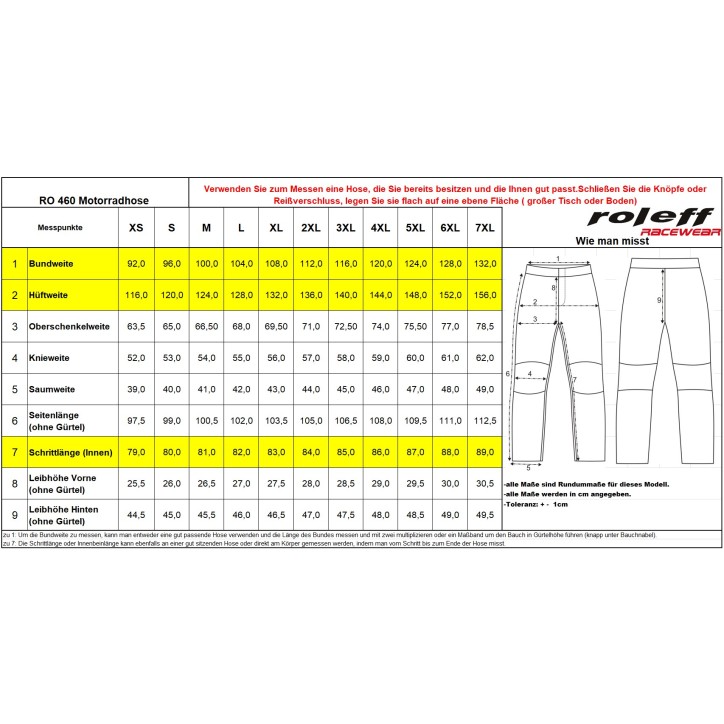 Roleff RO460 - Motorradhose mit Nubukleder und Protektoren Bis zu 55% Rabatt