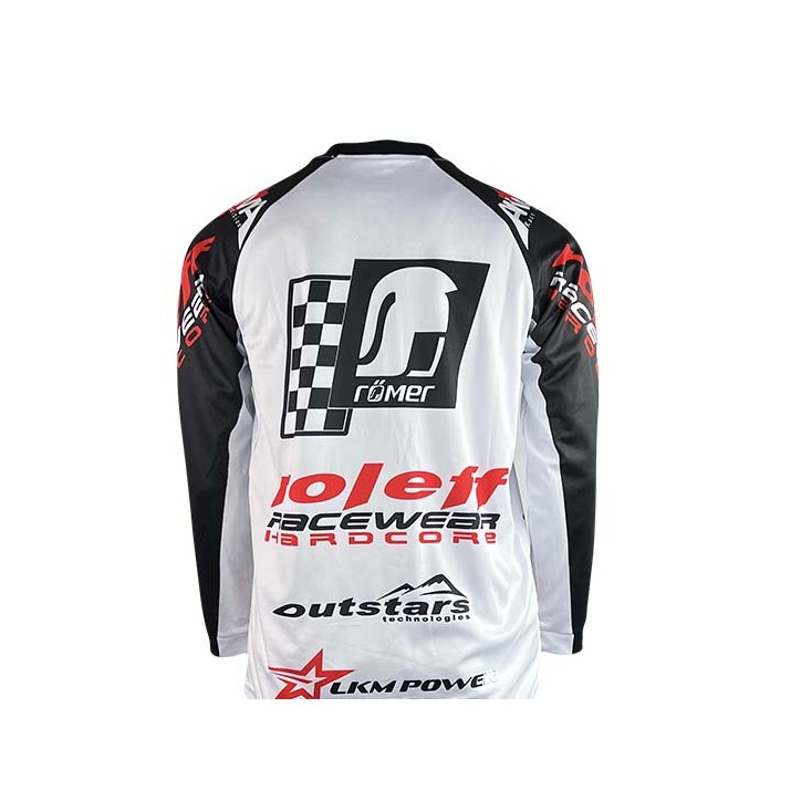 Roleff RO8710 MX Shirt weiss/schwarzMotocross- Shirt Online