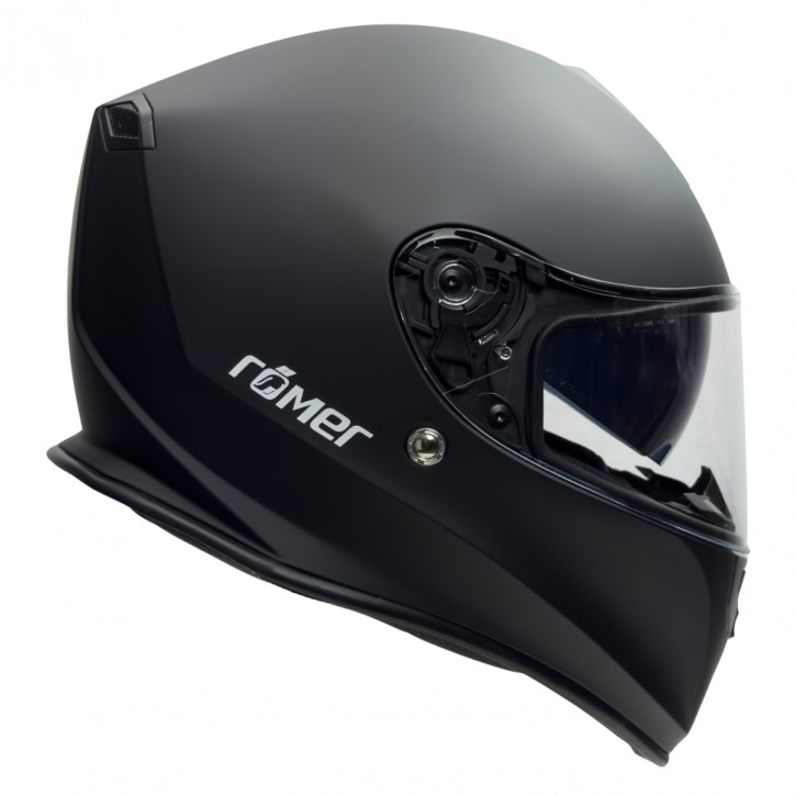 Roleff RO813 - Schwarzer Integralhelm mit Sonnenvisier Rabatt