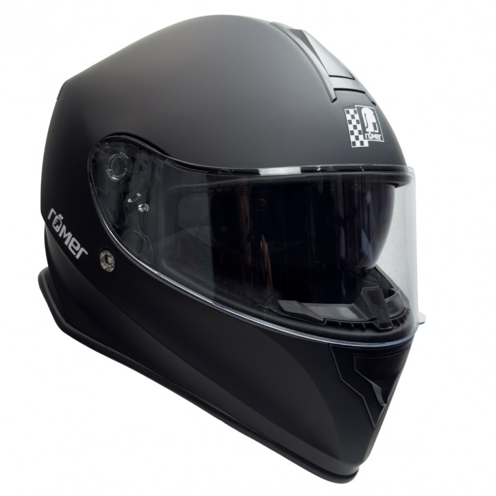 Roleff RO813 - Schwarzer Integralhelm mit Sonnenvisier Rabatt