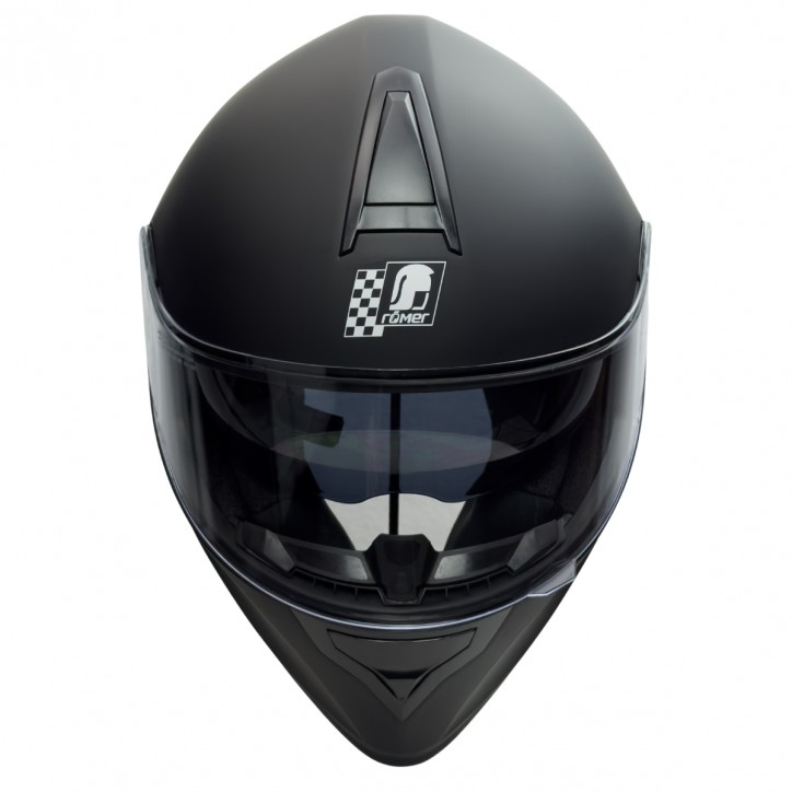 Roleff RO813 - Schwarzer Integralhelm mit Sonnenvisier Rabatt