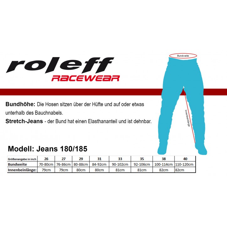 Roleff RO185 - Blaue Aramid Motorradjeans mit Protektoren für Damen Super Sparpreis