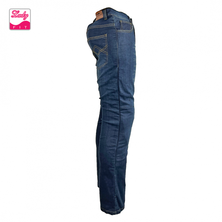 Roleff RO185 - Blaue Aramid Motorradjeans mit Protektoren für Damen Super Sparpreis