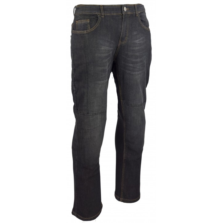 Roleff RO170 - Schwarze Aramid Motorradjeans mit Protektoren für Herren Wochenangebot